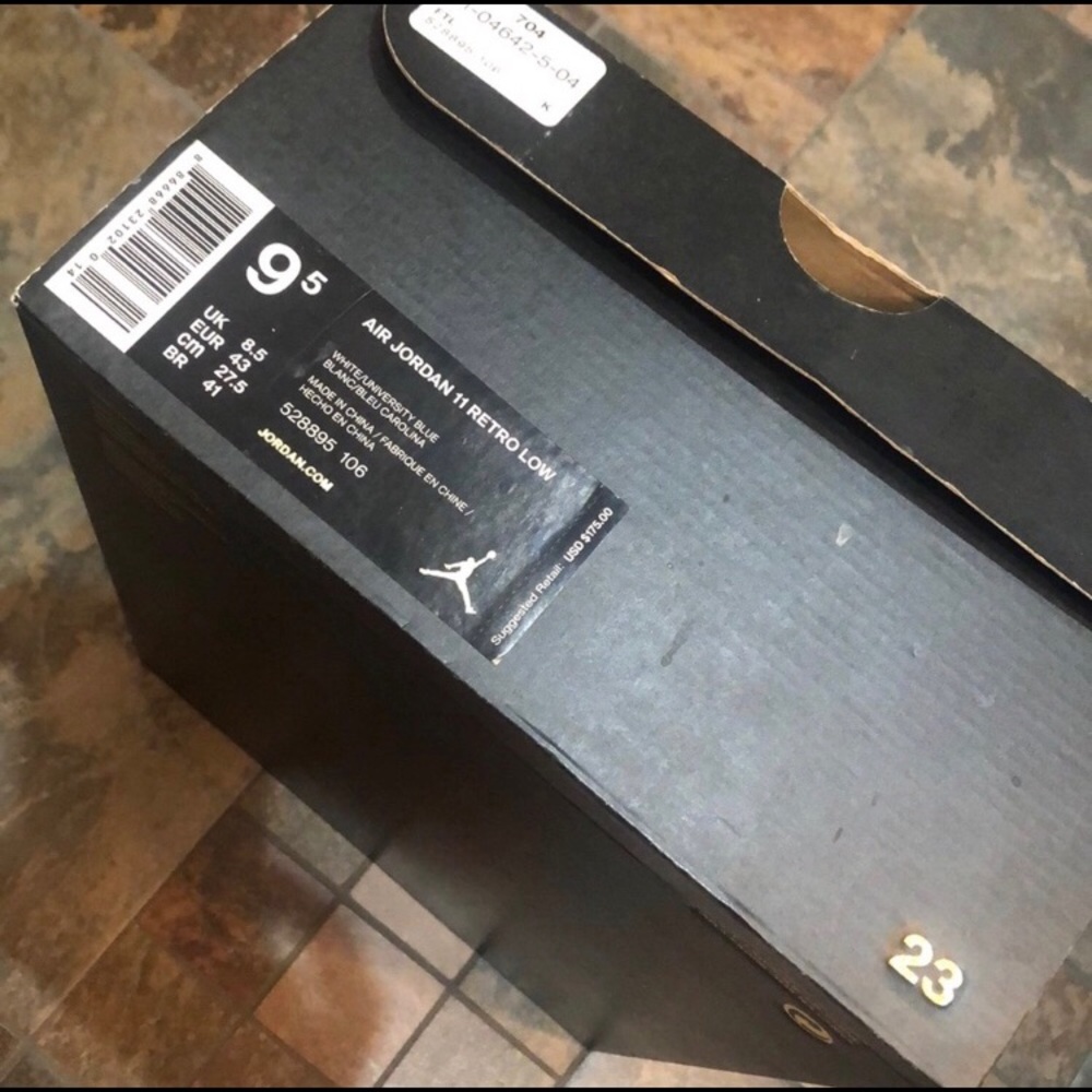 University Blue Jordan 11s